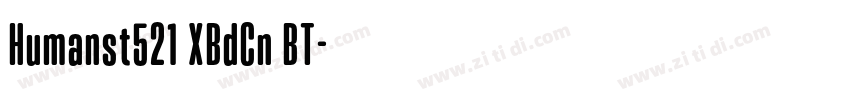 Humanst521 XBdCn BT字体转换